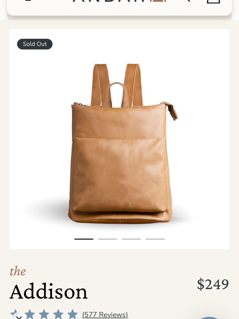 Andar Addison bag *Sold out online*